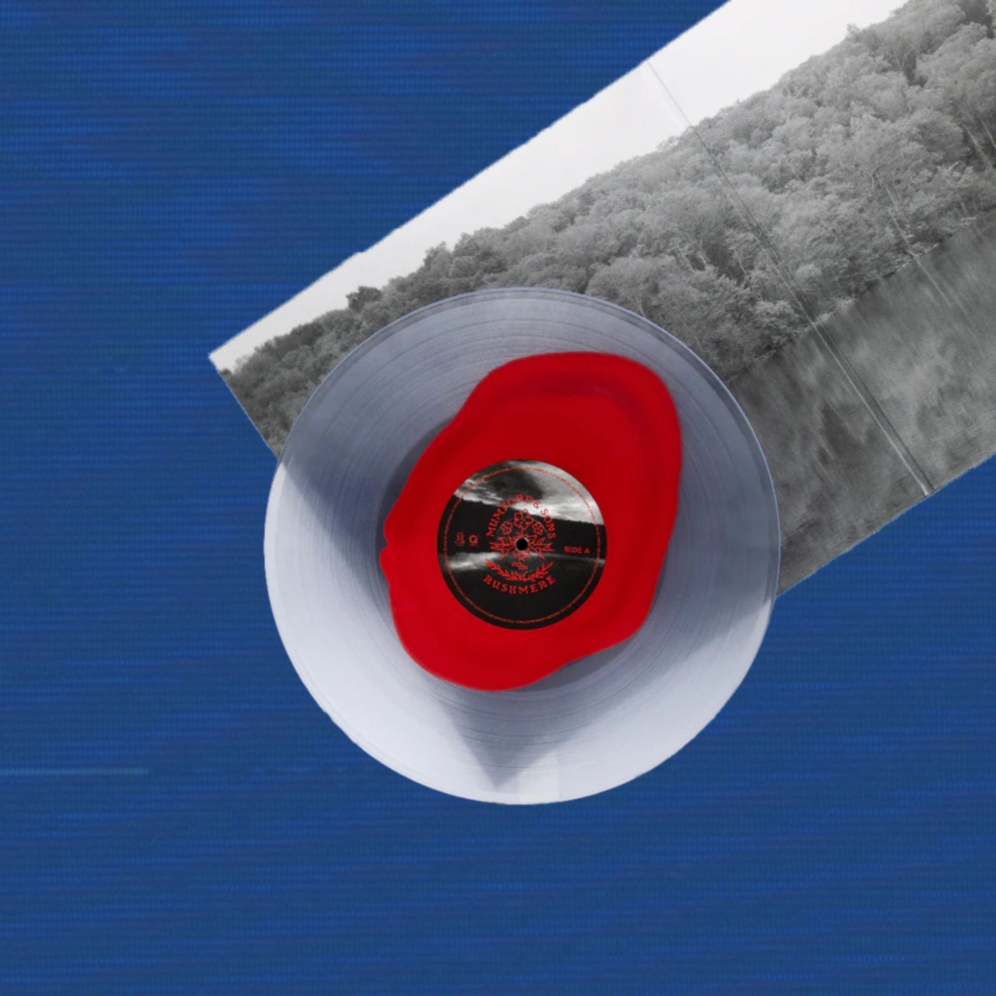 Mumford and Sons: RUSHMERE Monochrome Red on Clear Vinyl LP