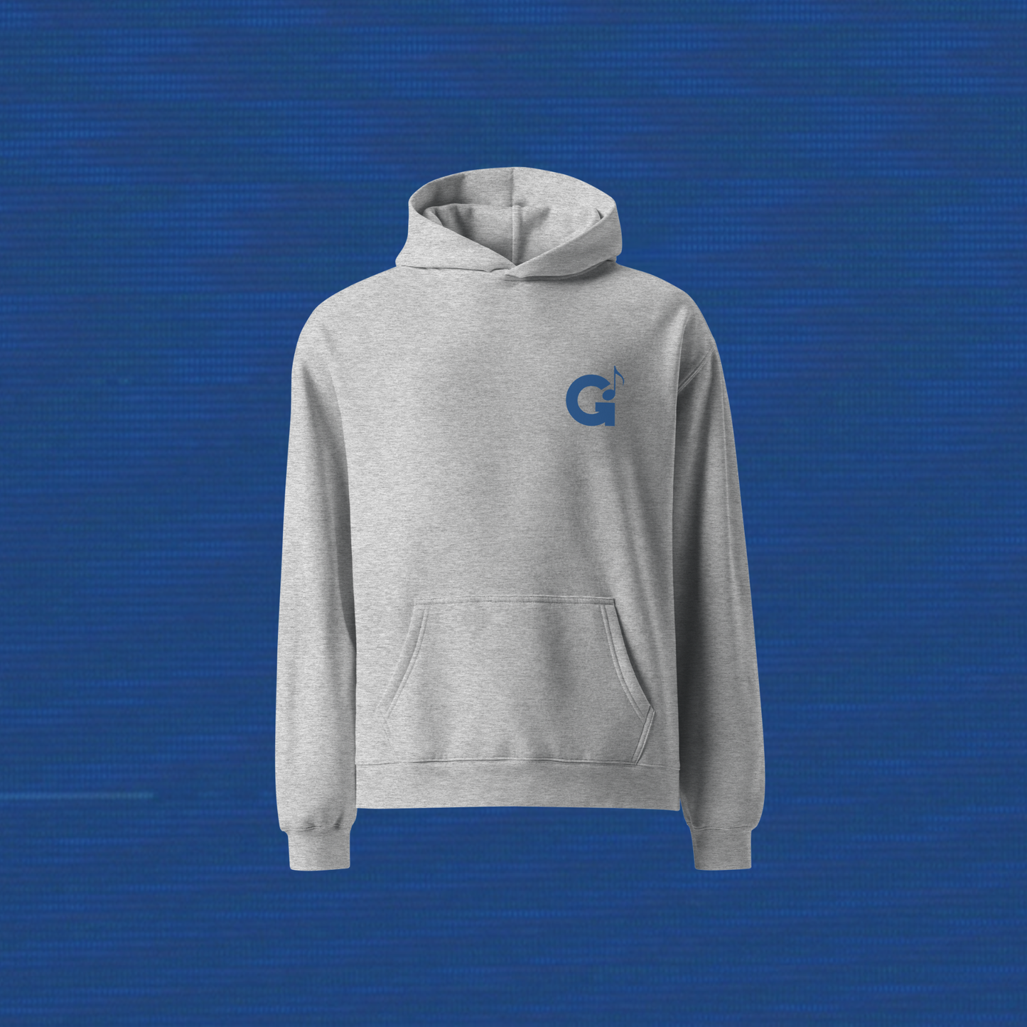 Grey Oversized Logo Hoodie