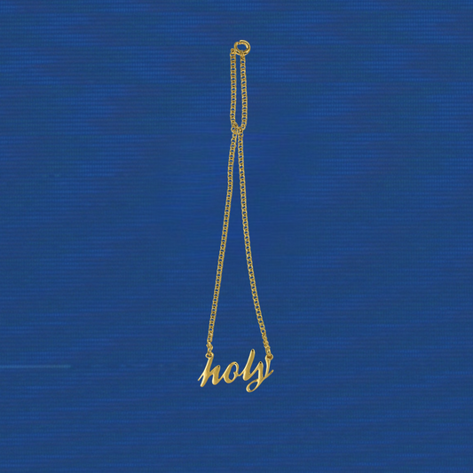 HOLYCHILD: "Holy" Gold Necklace