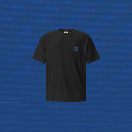 Black Pocket Logo T-Shirt [Blue]