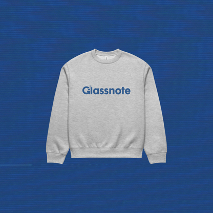 Grey Logo Oversized Crewneck