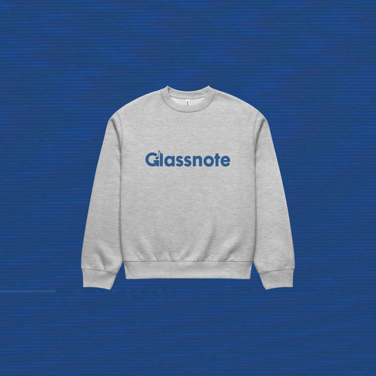 Grey Logo Oversized Crewneck