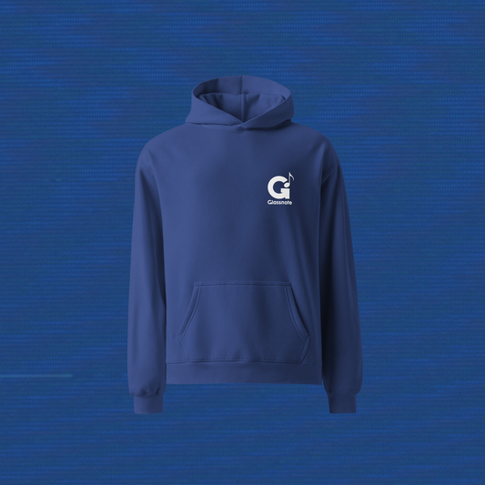 Royal Oversized Logo Hoodie