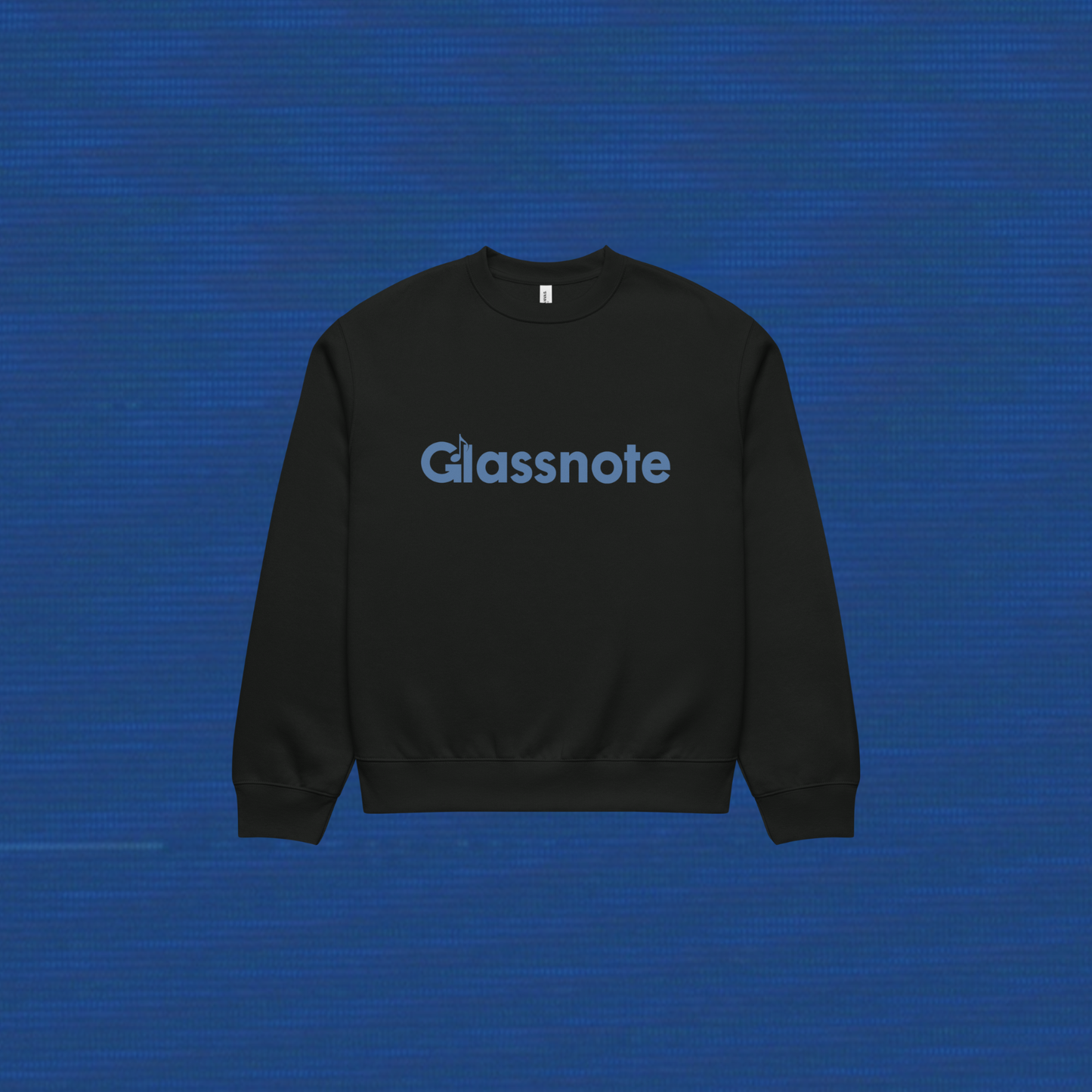 Black Logo Oversized Crewneck