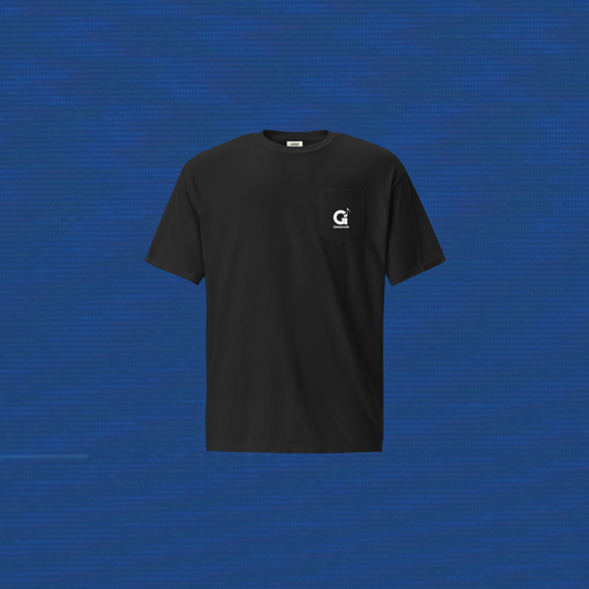 Black Pocket Logo T-Shirt [White]